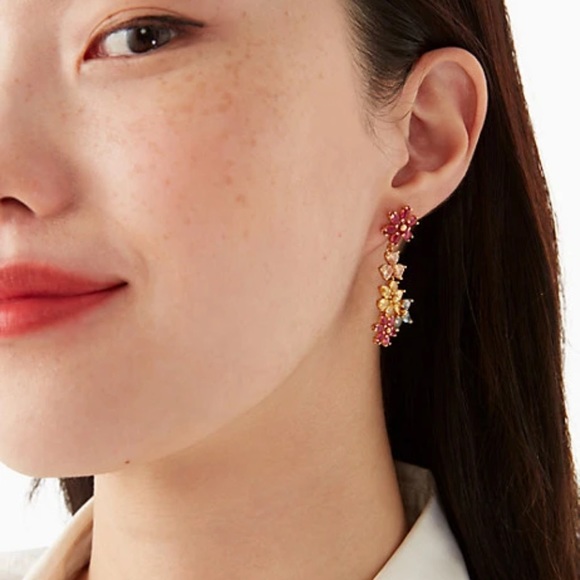 $99 Kate Spade First Bloom Gold Linear Earrings - Picture 2 of 7